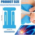 thumbnail image 4 of Lsupdaol 10 Count Kinesiology Tape for Elbow Pre Cut Waterproof Elbow Tape Original Cotton Athletic Latex Free Relief Muscle Support Pain for Sports and Long Lasting Support(Blue), 4 of 12