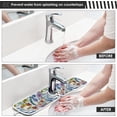 thumbnail image 5 of Coolnut Watercolor Exotic Flowers Sink Splash Guard for Faucet 2 Packs Faucet Absorbent Mats, Toucan Birds Faucet Handle Drip Catcher Quickly Drying Mat for Kitchen Counter Bathroom, 30"x5.5", 5 of 7