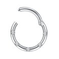thumbnail image 4 of Pendientes de Moda Sunnimix Rhinestone 16G Plata, 4 of 5