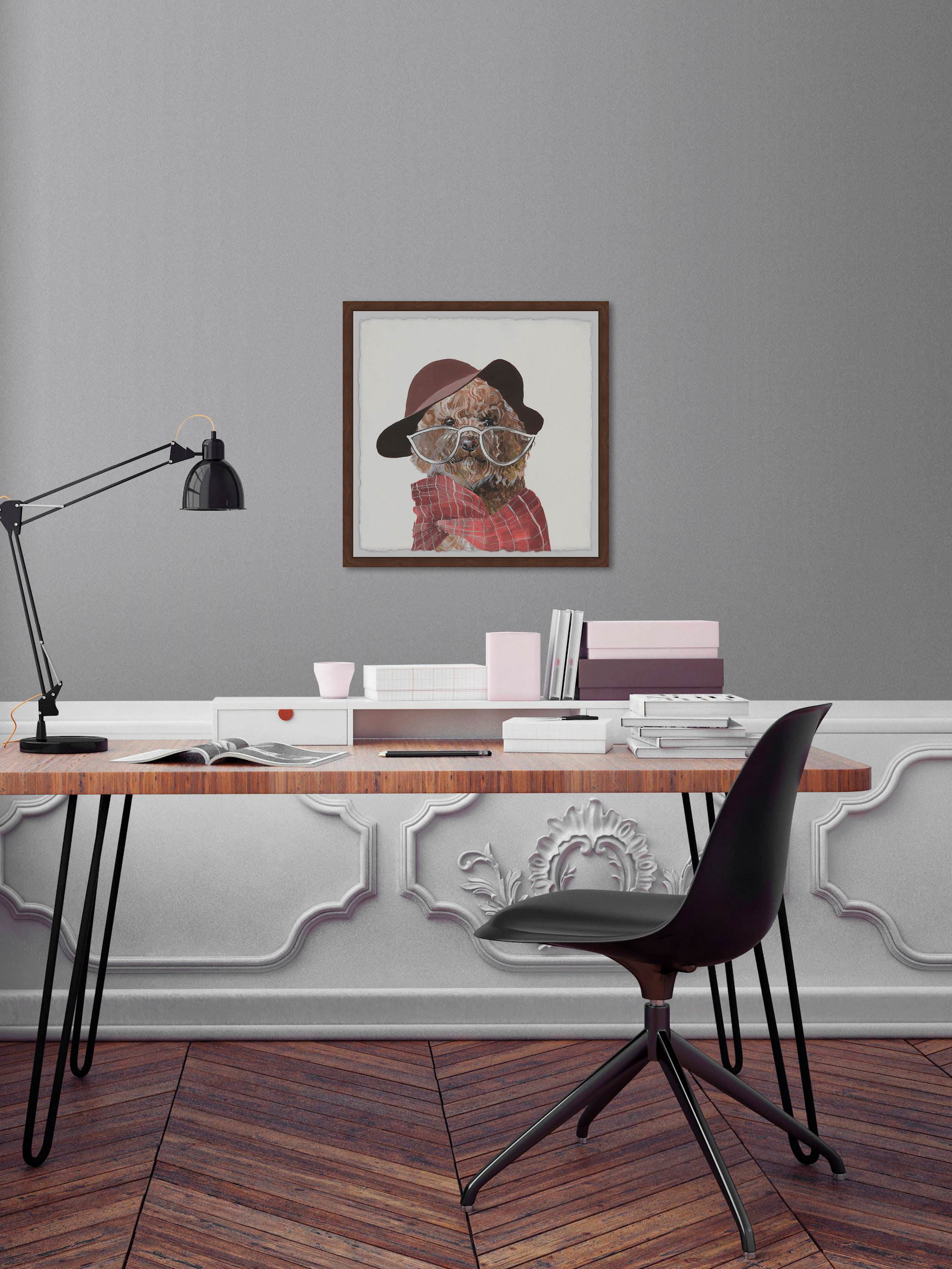 Marmont Hill "Granny Dog" Framed Painting Art Print, 12.00" x 1.50"
