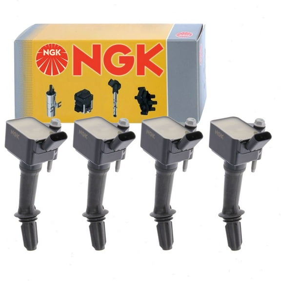 4 pc NGK Ignition Coils compatible with GMC Terrain 1.5L L4 2018-2019
