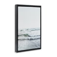 thumbnail image 3 of Stupell Industries Ocean Wave Cascade Monochrome Black Framed Floater Canvas Wall Art, design by Sisi and Seb, 25 x 17, 3 of 9