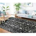 thumbnail image 5 of SAFAVIEH Evoke Ronald Bordered Area Rug, Charcoal/Ivory, 2'2" x 4', 5 of 13