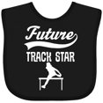 thumbnail image 3 of Inktastic Future Track Star Girls Sports Girls Baby Bib, 3 of 4