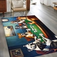 thumbnail image 4 of 3x5 Washable Area Rug, Abstract Animal Non-Slip Rectangle Rug for Living Room Bedroom, Dog In The Room Poker Games Indoor Low Pile Floor Mat for Home Decor, 4 of 9