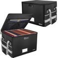 thumbnail image 3 of Pack Pink Collapsible Fireproof & Water- File Storage Box with Lock  Zipper Closure  Holds Up to Pounds  Ideal for Home Office & Document Organization, 3 of 6