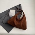 thumbnail image 3 of Begsfte Shoulder Bag for Women with Zipper Hobo Bag PU Leather Solid Commuter Bag(Brown), 3 of 9