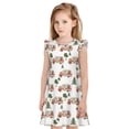 thumbnail image 1 of Vsdgher Robe de Nuit pour Filles, Manches Courtes à Volants, Robe de Nuit, Pyjama pour Fête - Petit, 1 of 6