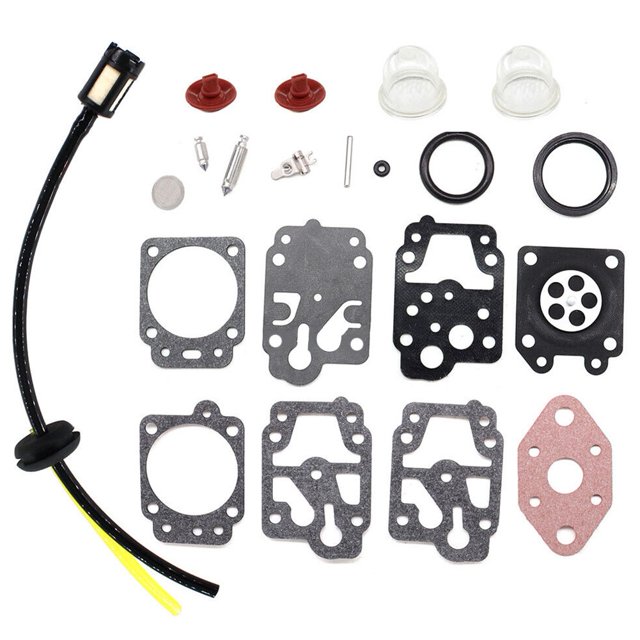 1ensemble Kits de Réparation de Carburateur Joint de Débroussailleuse pour Alko Bc410 Bc4535 Bc4125 Kit de Réparation de Membrane de Débroussailleuse