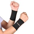 thumbnail image 2 of 2x Sports Haltérophilie Cyclisme Stretch Compression Poignet Soutien Wraps - S S, 2 of 7