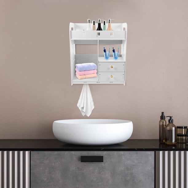 unbranded Estante De Madera Para Pared Estilo Rústico Almacenamiento Con Múltiples Niveles Y Duradero