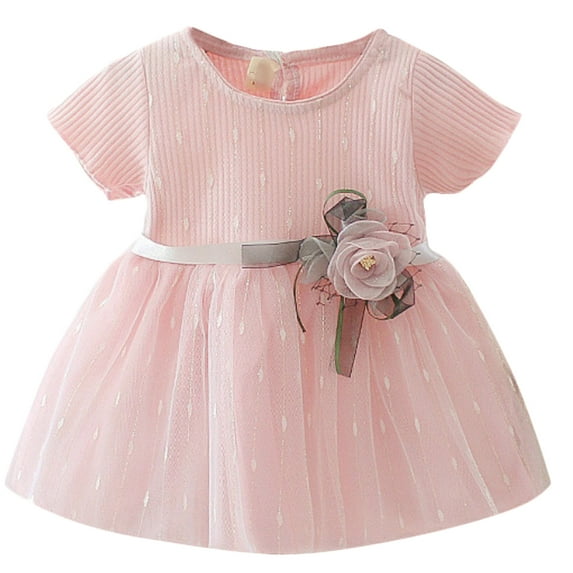 Gyratedream Newborn Baby Girls Princess Dresses Flower Kid Tutu Wedding Party Gown Dress