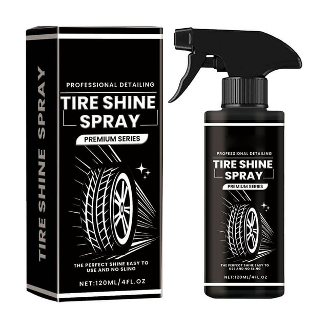 Gleaming Tire Shine Coating Agent Enhance Reflective Shine Deep Clean Rubber Long Lasting Luster Easy Application Formula for Car Tires