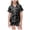 Grey, variant on felwors Halloween Pajamas Short Sleeves Collared Tops Shorts 2pcs Outfits Halloween Nighie Gifts Preppy Clothes(6-7 Years,Black)