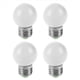 thumbnail image 1 of 4X E27 LED Luz Bombilla Lampara de Plastico (0,5 W Potencia, Blancao), 1 of 4