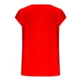 thumbnail image 5 of ALLLIST Red Going Out Tops for Women Sleeveless Crew Neck Casual Solid Tank Tops Womens Capris for Summer L, 5 of 6