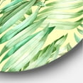 thumbnail image 3 of Designart 'Tropical Green Leaves of Monstera' Tropical Circle Metal Wall Art 11x11 - Disc of 11, 3 of 5