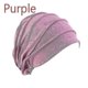 thumbnail image 4 of Women Cotton Elastic Beanie Soft Turban Bonnet Head Wrap Hedging Louver Chemo Hat, 4 of 5