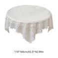 thumbnail image 3 of Lace Coffee Tablecloth, Polyester Table Cover, Embroidery Design, Restaurant Garden Balcony Decoration, 1 Count, 3 of 8