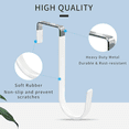 thumbnail image 4 of 6 Pack Over the Door Hooks for 1-3/8" Doors, Heavy Duty Steel Door Hanger, No Drill Bathroom Towel Hanger, Rustproof White Wall Hooks for Coats, Robes, Hats & Bags, 4 of 9
