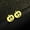 gold, variant on Cute fall Halloween gift pumpkin studs for gifting