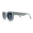 thumbnail image 6 of Retro Nostalgic Thick Bubble Plastic Frame Retro Horn Rim Sunglasses Grey - Black, 6 of 7