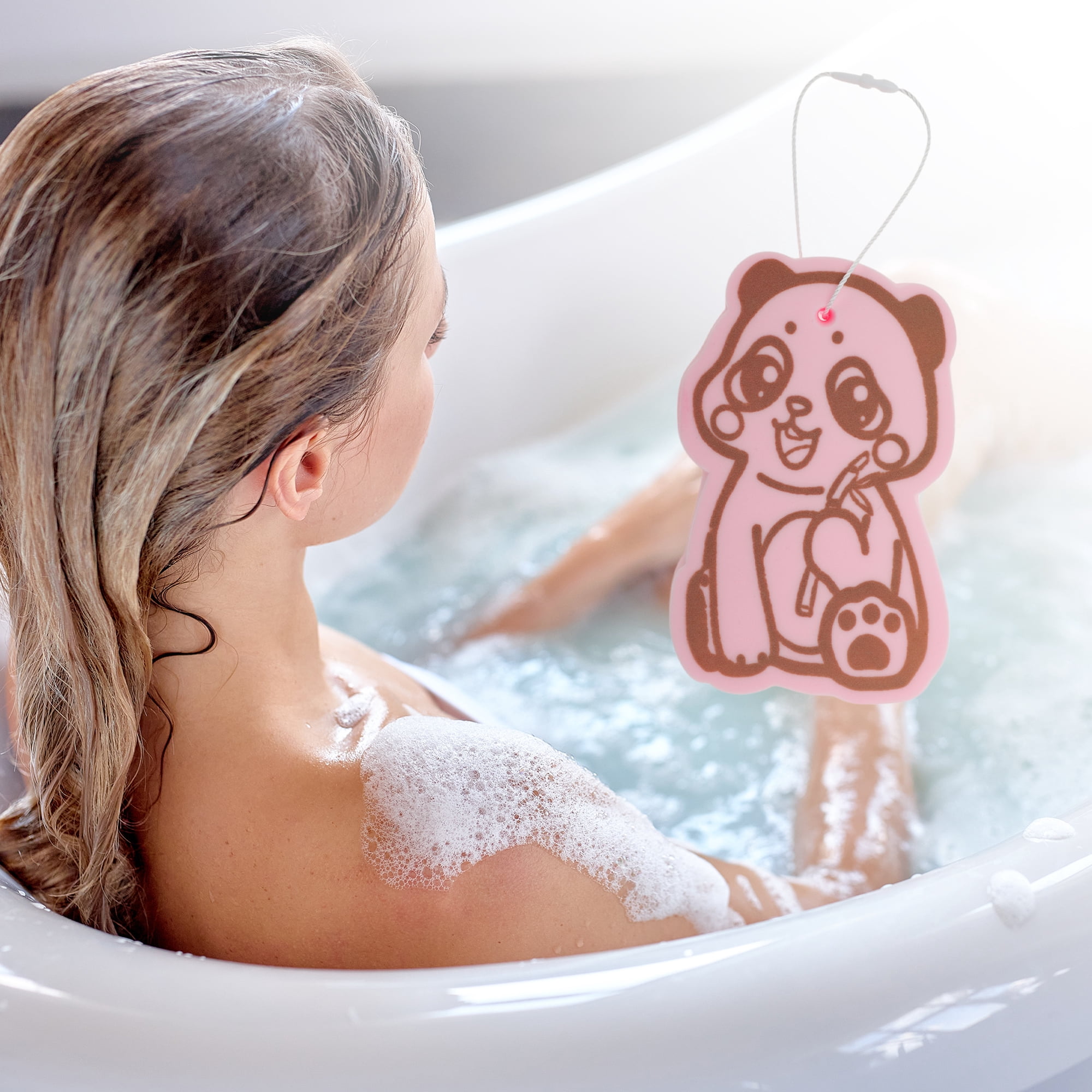 Unique Bargains Cartoon Bath Brush Body Scrubber 4.53"x2.76"x1.1" Pink