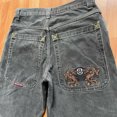 thumbnail image 1 of 2024 Y2k hombres pantalones cortos estampado Harajuku pantalones vaqueros holgados para hombres Hip Hop pantalones cortos casuales verano otoño pantalones cortos vaqueros góticos S-3XL, 1 of 5