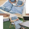 thumbnail image 3 of Sleeping Bag for Adults Backpacking Camping Hiking Detachable Washable Liner Cotton Single Camping Sleeping Bag 4 Seasons Cold Warm Weather Winter Fall Spring Summer Indoor Outdoor Use, 3 of 9