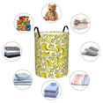 thumbnail image 4 of Sikiie Banana Print Round Dirty Clothes Basket, Waterproof Standing Foldable Storage Basket, for Laundry Room, Bedroom, Bathroom Storage-Small, 4 of 6