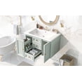 thumbnail image 5 of HiMiss 30" Bathroom Vanity Cabinet with Ceramic Basin Wall Mounted Bathroom Vanity with 3 Drawers 1 Storage Cabinet, 5 of 8