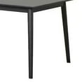 thumbnail image 4 of Baylee Rectangular Dining Table-Straight Legs-60 Inch Black Wood Top, 4 of 6