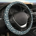 thumbnail image 5 of Sigee Blue Flower for Steering wheel cover Elastic Steering Wheel Cover Universal Fit Steering Wheel Cover, 5 of 6