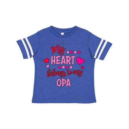 

Inktastic My Heart Belongs to my Opa Gift Toddler Boy or Toddler Girl T-Shirt