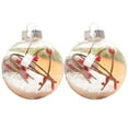 thumbnail image 2 of 2Pcs Christmas Tree Ball Hollow Transparent Glitter Star Rattan Red Fruits Scene Layout Plastic  Party Decor  Ball Pendant Party Supplies Style F 6 cm, 2 of 13