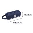 thumbnail image 3 of Clearance Under $1 InsCrazy Pencil Pouch Double-layer Cloth Pencil Case Large Capacity Double-pull Pencil Case Students Portable Zipper Portable Pencil Case, 3 of 5