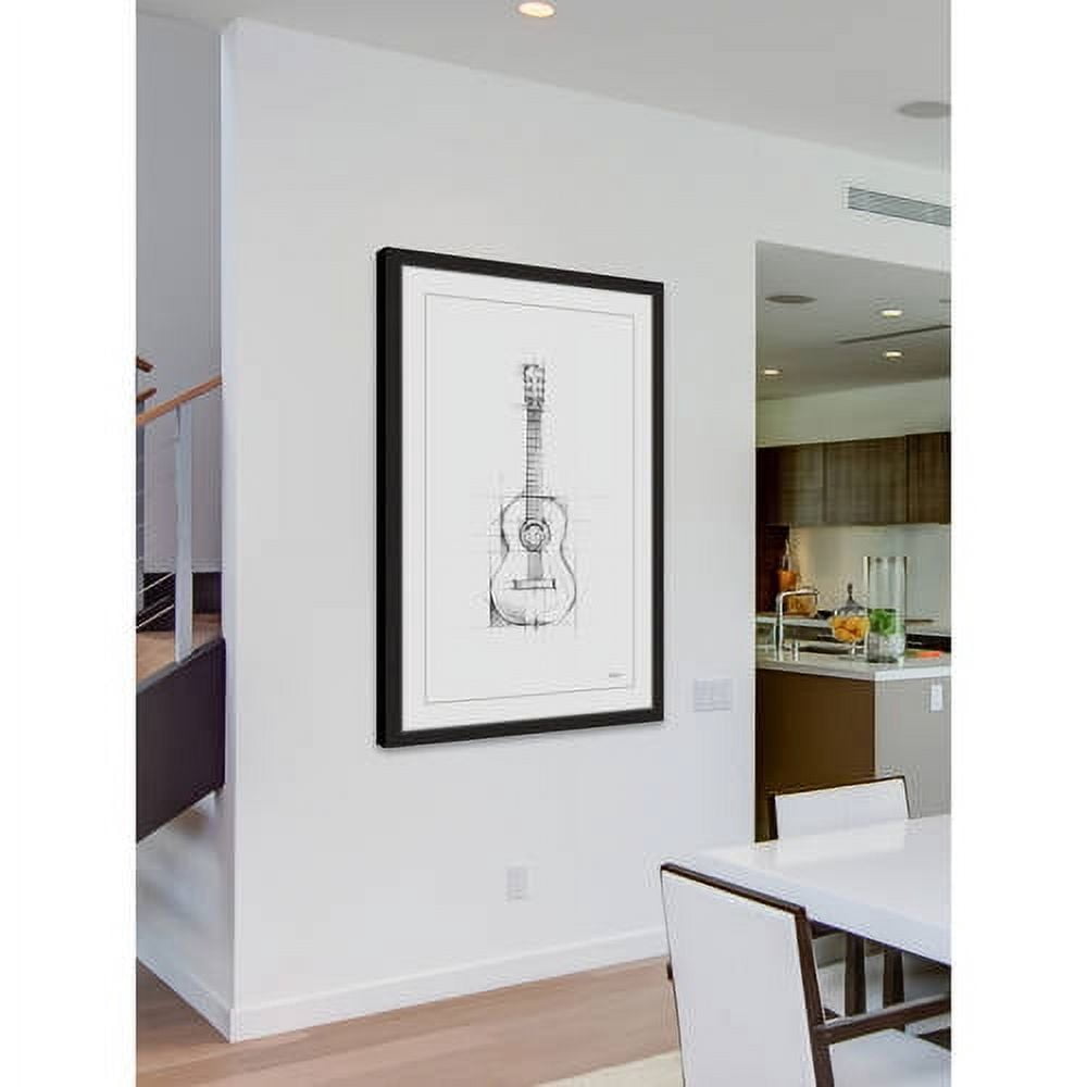 Marmont Hill "Guitar Sketch" Framed Painting Print