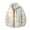 Beige, variant on Men's Detachable Hood Work Jacket with Multiple Zipper Pockets and Thickened Construction