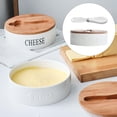 thumbnail image 4 of Butter With Lid Silicone Seal Ceramic Butter Holder Butter Keeper For Kitchen Seasonings Countertop Nuts Grande Sunnimix Recipiente para conservas, 4 of 8