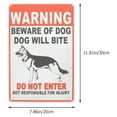 thumbnail image 4 of 2Pcs Beware of Dog Sign Metal Beware Dog Sign Warning Sign Garden Yard Dog Warning Sign, 4 of 8