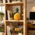 thumbnail image 4 of ZhangC Fruit Resin Shelf Sitter Figurines with Flexible Dangling Legs, Whimsical Hanging Edge Statues, Cute Fruit Character Desktop Ornaments for Bookshelf Windowsill Tabletop Indoor Home, 4 of 8