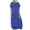 Blue, variant on Womens Dresses Casual Plus Size Women Pockets O-Neck Polka Dot Printing Short Sleeve Long Dress clothes under $10.00
