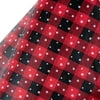 Festive Christmas Wrapping Tissue Paper - 25 Sheets of Red Buffalo Plaid Design Paper, Ideal for Packing and DIY Crafts
