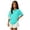 3# Turquoise, variant on The Children's Place Girl's Short Sleeve Ruffle Pique Polo Shirt