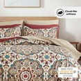 thumbnail image 2 of Regency Heights Full Size Comforter Set, 9-Piece Bed in a Bag Full, Red Bedding Comforter Set with Comforter, Flat Sheets, Fitted Sheets with Side Pockets, 2 of 7