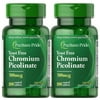 Puritan's Pride Chromium Picolinate 500 mcg Yeast Free (2 PACK)