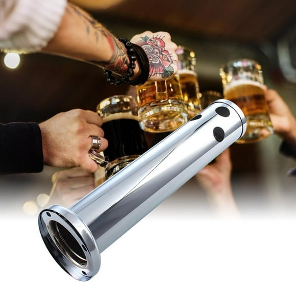 VIFERR Beer Tower 3" Stainless Steel Adjustable Draft Beer Kegerator Tower Beer Dispenser Tool(??)