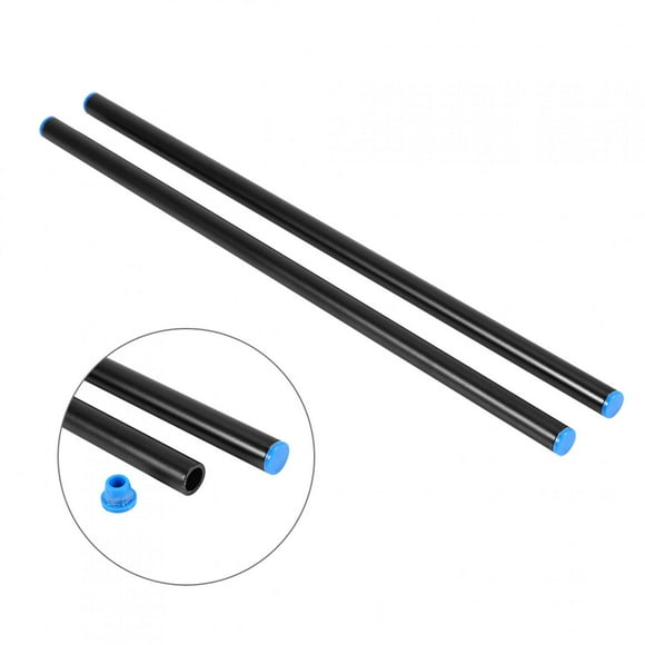 Keenso 2Pcs 40cm 15mm Follow Rig Cage Alloy Rod Rail System For Camera Camcorder DV