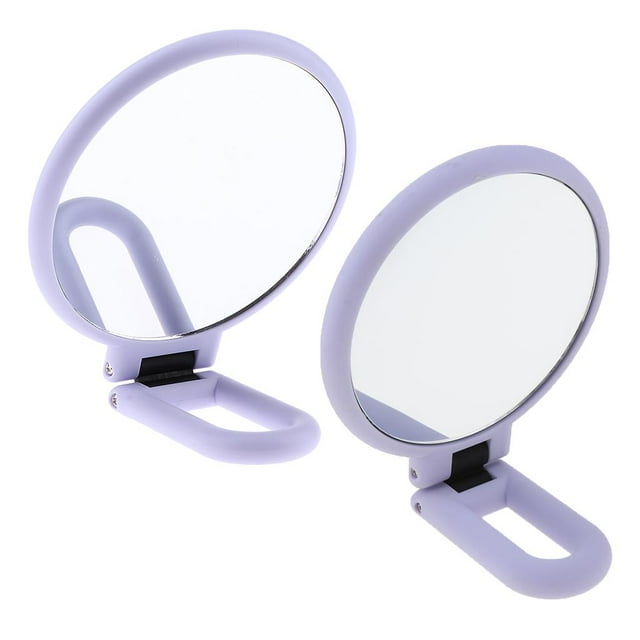 Espejo De Afeitar De Maquillaje De dos cara, , Con Doblez, 10X / 15X, Portátil, Espejo De Colgar de piezaza De Encimera De 5 '", Para / Dormi Yinane Espejo de maquillaje de aumento