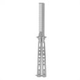 thumbnail image 2 of Peigne de Formation Pliant en Acier Inoxydable pour Salon Professionnel Brosse à Cheveux Argent, 2 of 10